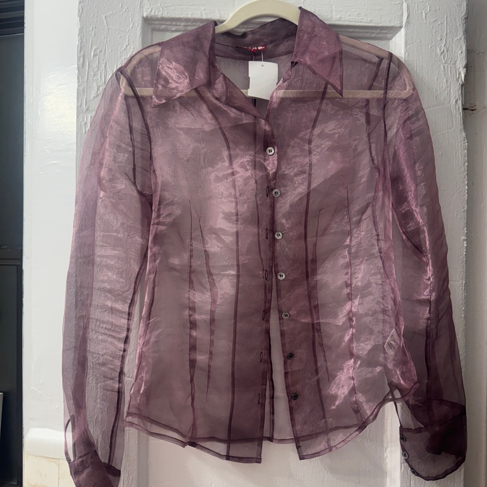 STAUD HENDRIX ORGANZA BLOUSE